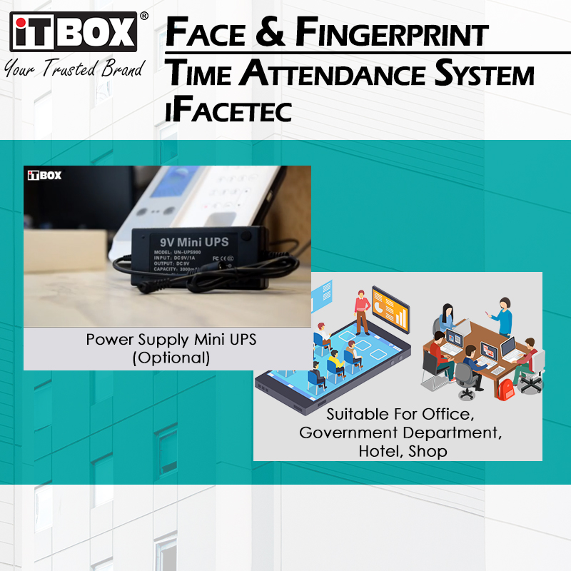 iTBOX Face Recognition & Fingerprint Time Attendance System iFaceTec - Image 6