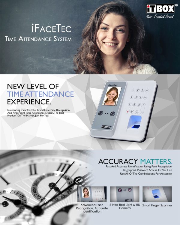 iTBOX Face Recognition & Fingerprint Time Attendance System iFaceTec - Image 9