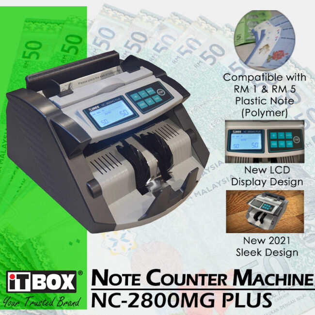 iTBOX Note Counter Machine NC-2800MG Plus Dealer Malaysia | iTBOX Note ...