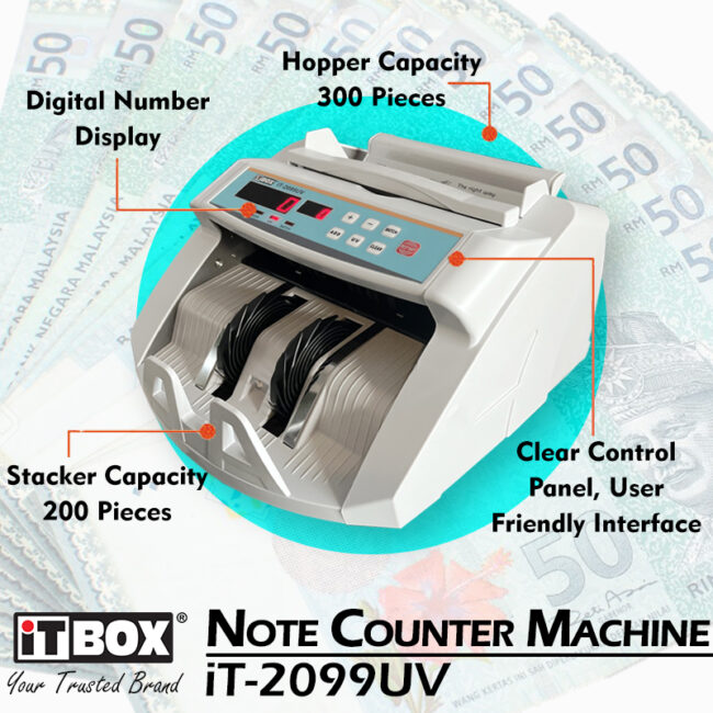 iTBOX Note Counter Machine IT-2099UV Dealer Malaysia | iTBOX Note ...