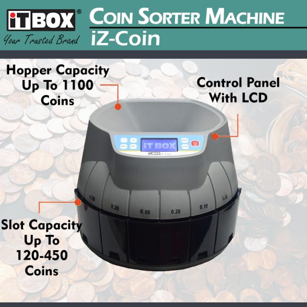 iTBOX Coin Sorter Coin Counting Machine iZ-Coin - Image 3