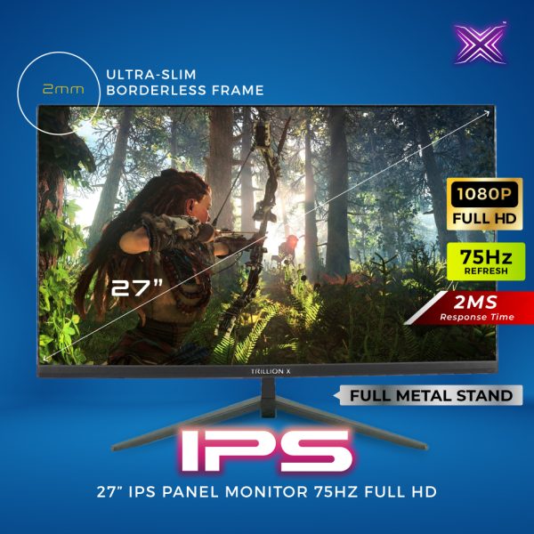TrillionX IPS 27 Monitor DX270A1-12 (27 75HZ FHD) - Image 3
