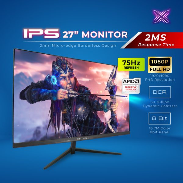 TrillionX IPS 27 Monitor DX270A1-12 (27 75HZ FHD)