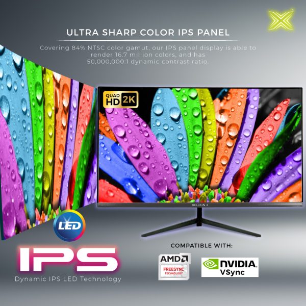 TrillionX IPS 32 Monitor DX320A1-22 (32 75HZ QHD) - Image 4