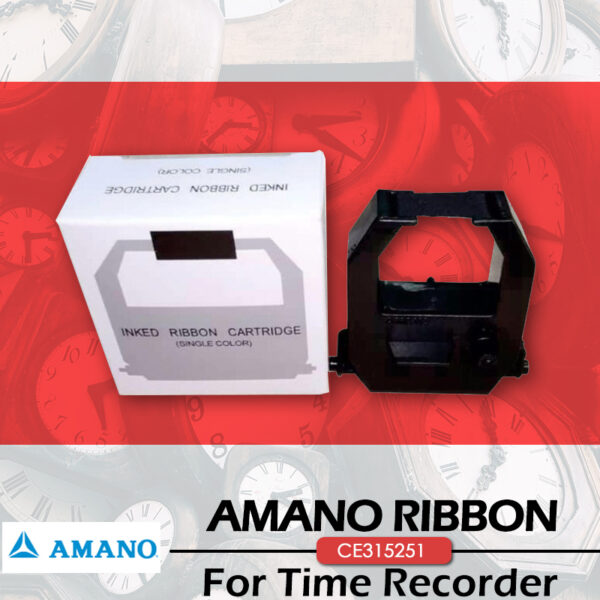 AMANO CE-315251 Time Stamping Machine Ink Ribbon Cartridge | JM880 | PIX200 | PIX3000 | TS-350i | Black Color - Image 4