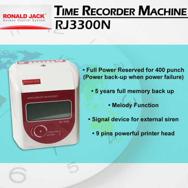 RONALD JACK Time Recorder RJ-3300N - Image 4