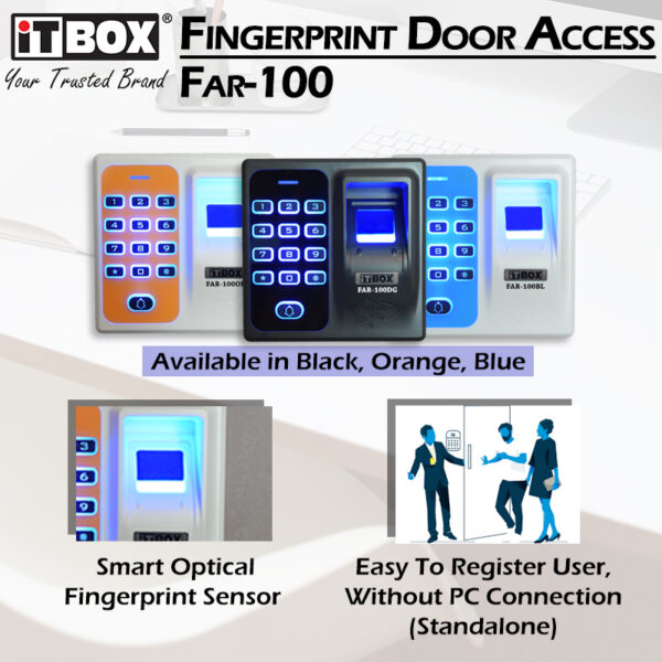 iTBOX Fingerprint Door Access System FAR-100BL - Image 4