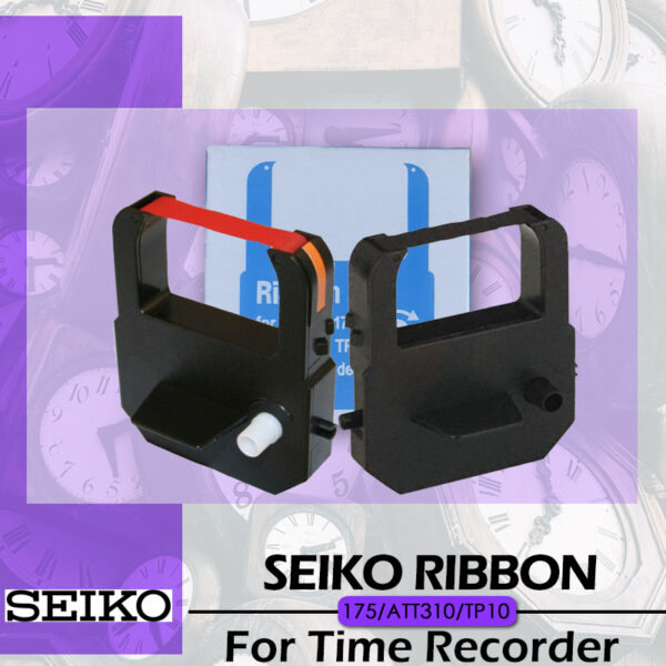 SEIKO 175/QR350 Time Recorder Ribbon | SEIKO Punch Card ribbon | Purple / Red - Image 4
