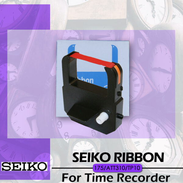 SEIKO 175/QR350 Time Recorder Ribbon | SEIKO Punch Card ribbon | Purple / Red - Image 6