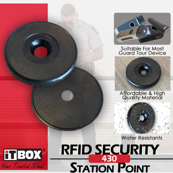 430 RFID Security Station Point (4mm x 30mm) (Black) - Image 3