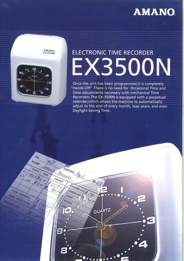 AMANO Time Recorder EX-3500N - Image 7