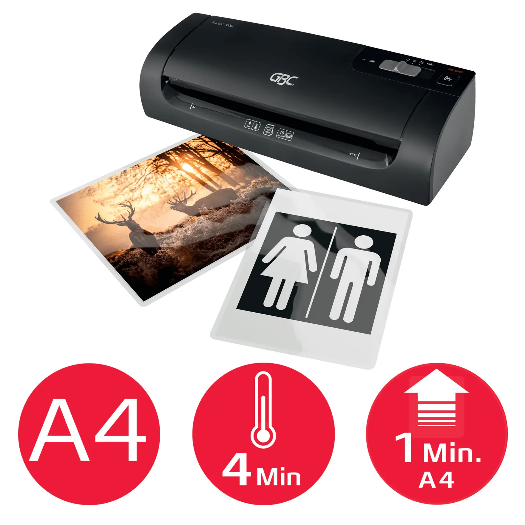 GBC Laminator Fusion 1000L A4 - Image 3