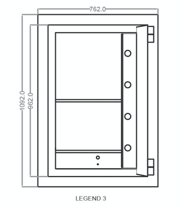 FALCON Banker Safe Box Legend Size 3 - Image 3
