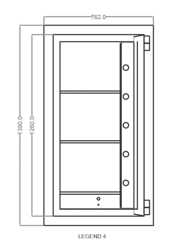 FALCON Banker Safe Box Legend Size 4 - Image 3