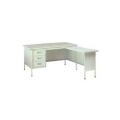 LION 6ft Steel Desk c/w L-Return Top; L101PL