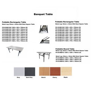 Rectangular & Round Banquet Table
