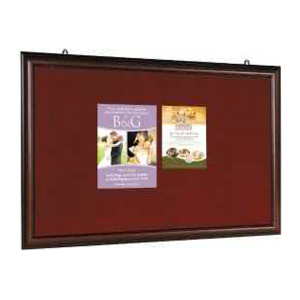 Wooden Frame Micro Suede Notice Board