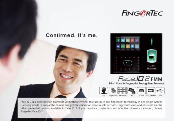 FingerTec Face Recognition Face ID 2 (FMM) - Image 2