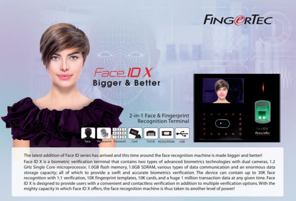 FingerTec Face Recognition Face ID X - Image 3