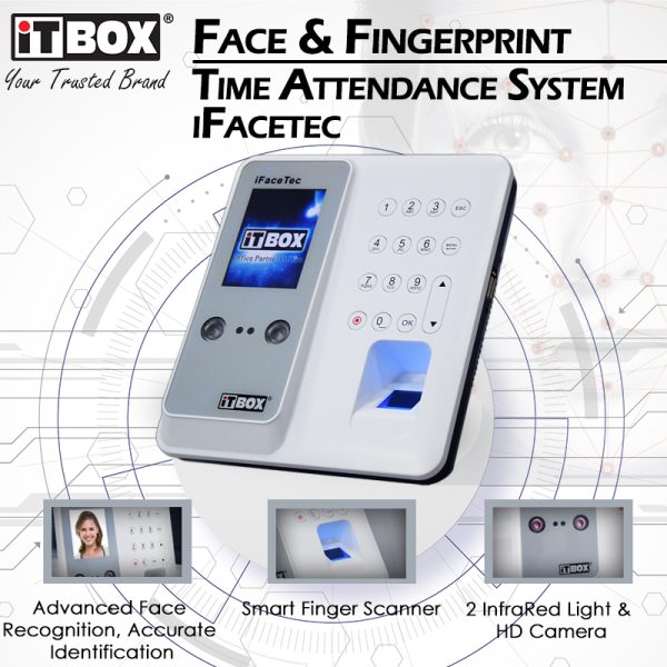 iTBOX Face Recognition & Fingerprint Time Attendance System iFaceTec - Image 2