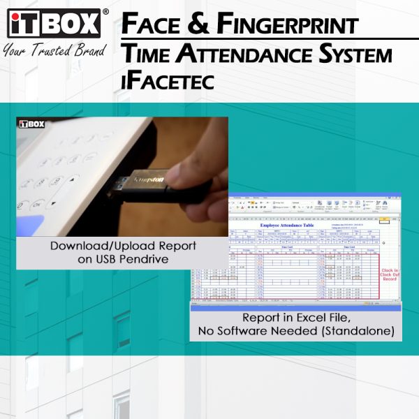 iTBOX Face Recognition & Fingerprint Time Attendance System iFaceTec - Image 4
