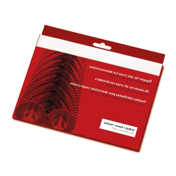 IDEAL Document Shredder Machine Lubricating oil sheets (18 /pack) (DISCONTINUED)