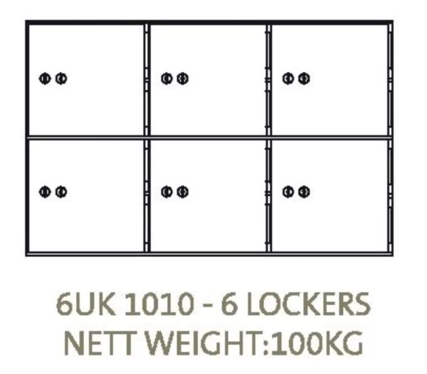 Sapphire Safe Deposit Lockers 6 UK 1010 (Chubb Lock) - Image 2