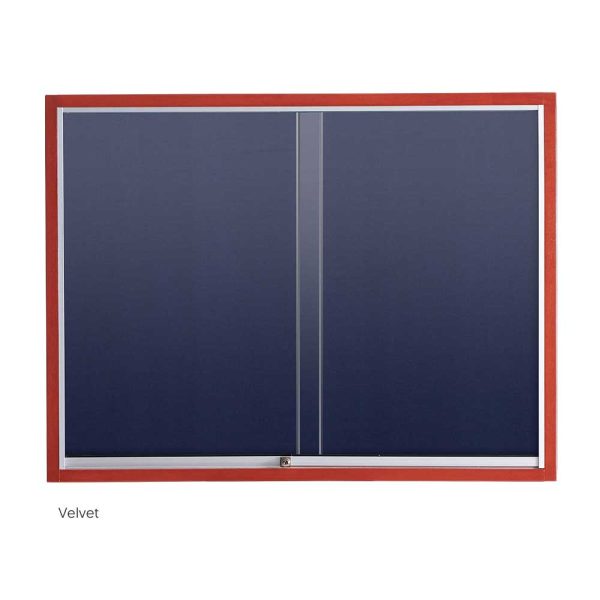 WriteBest Wooden Frame Sliding Glass Cabinet - Image 2