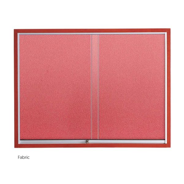WriteBest Wooden Frame Sliding Glass Cabinet - Image 3