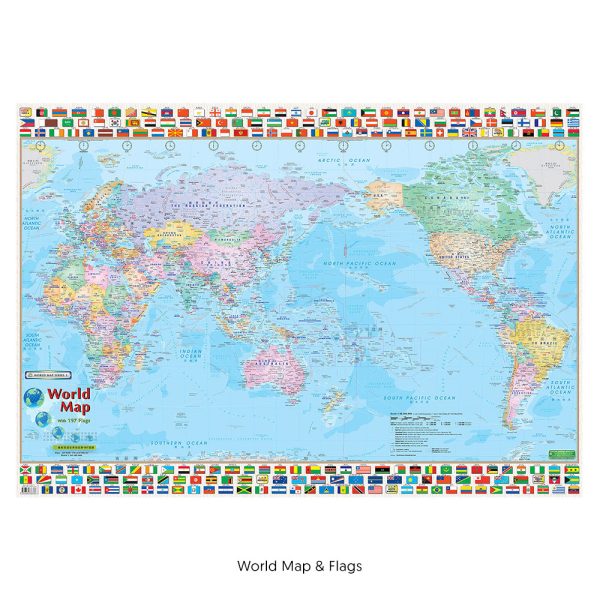 WriteBest World Political World Maps & Flags - Image 2