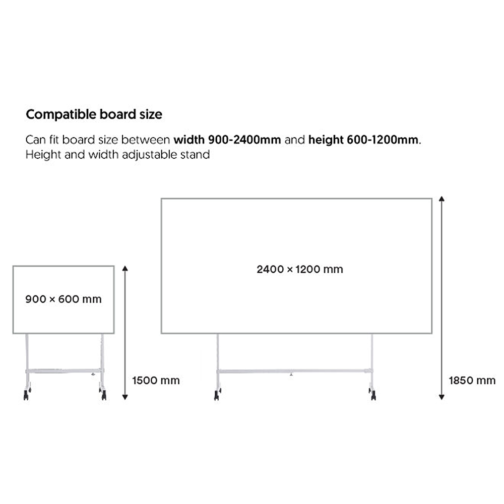 WriteBest Whiteboard Mobile Stand WB123 - Image 5