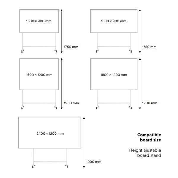 WriteBest Whiteboard Mobile Stand MC3 - Image 3