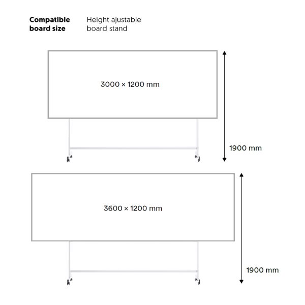 WriteBest Whiteboard Mobile Stand MC4 - Image 3