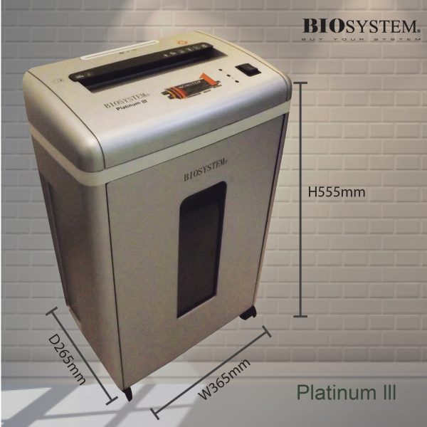 BIOSYSTEM Document Shredder Machine PLATINUM III - Image 5