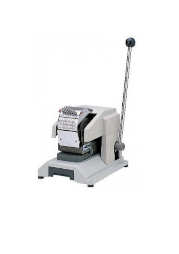 NEW KON Manual Pin Perforator Machine 208-905 (8 Digit Perforator - Double-Line)