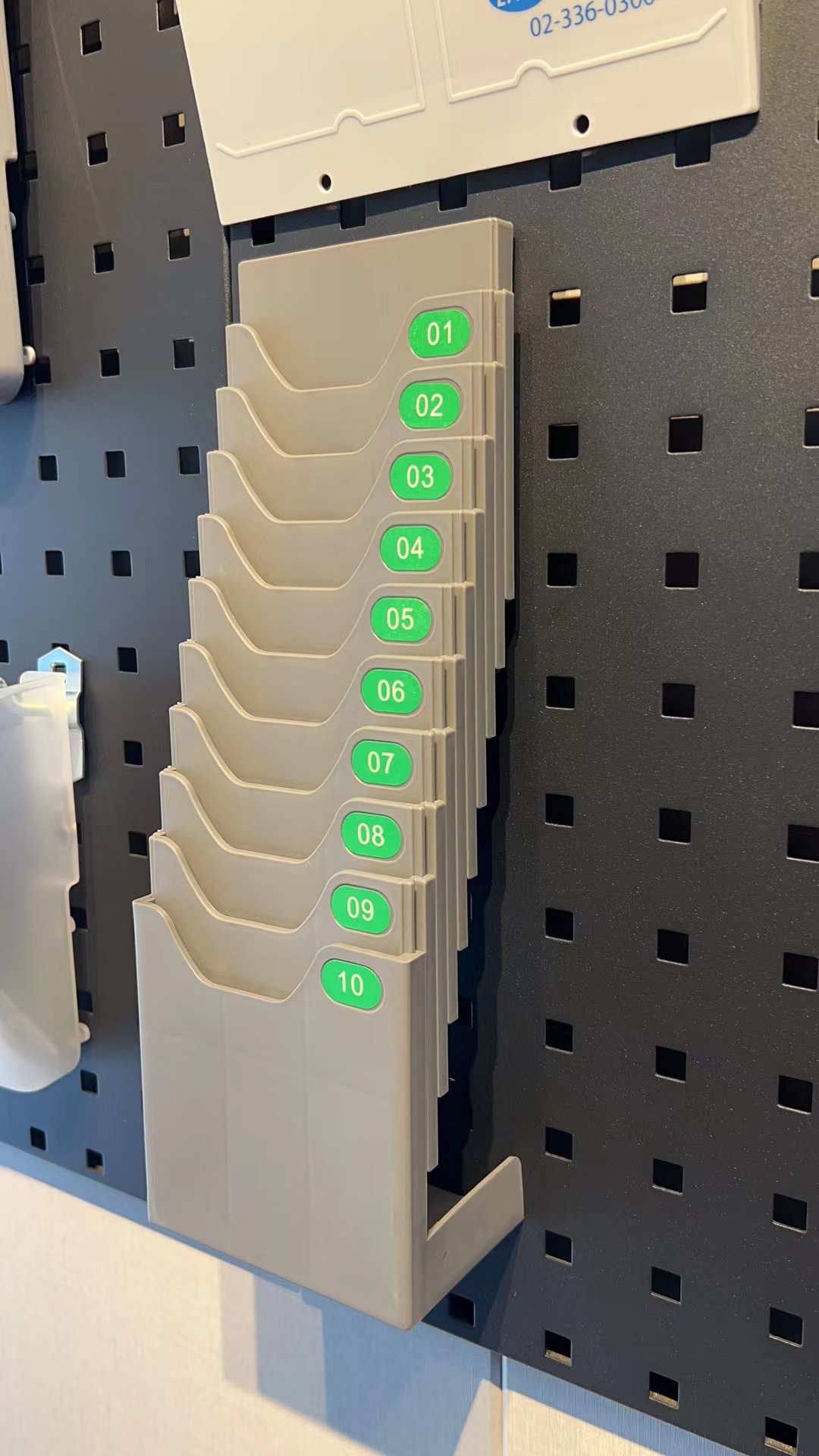 iTBOX 10 Slot Table Type Multi Punch Card Rack TCR10S (Time Card Rack ...