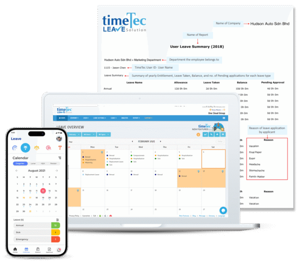 TimeTec Leave Management System (LEAVE) HR Mobile Apps & Cloud-Based - Image 6