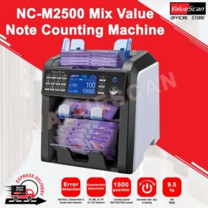 VALUESCAN Multi Currency Banknote Value Counting Machine NC-M2500B