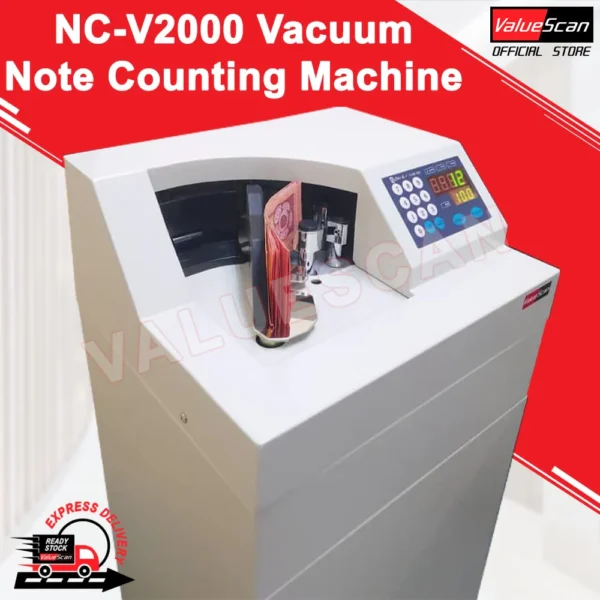 VALUESCAN Heavy Duty Floor Standing Vacuum Bank Note Counting Machine NC-V2000 - Image 4