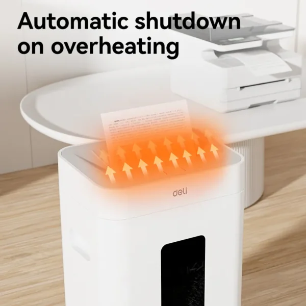 DELI Document Paper Shredder Machine ET048 (Cross-Cut 4 x 38mm) - Image 4