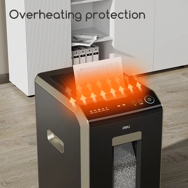 DELI Auto Feed Paper Shredder Machine ET089 (Cross-Cut 4 x 12mm) - Image 6