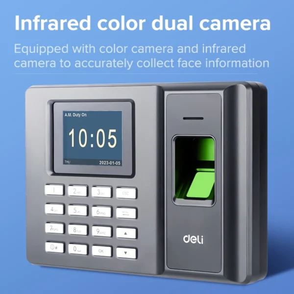 DELI Fingerprint Time Attendance Machine ES152 - Image 4
