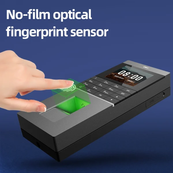 DELI Fingerprint Time Attendance & Door Access Control Machine ES601 - Image 4
