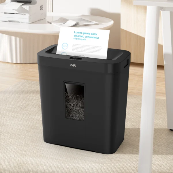 DELI Document Paper Shredder Machine ET022 (Cross Cut 4 x 40mm) - Image 5
