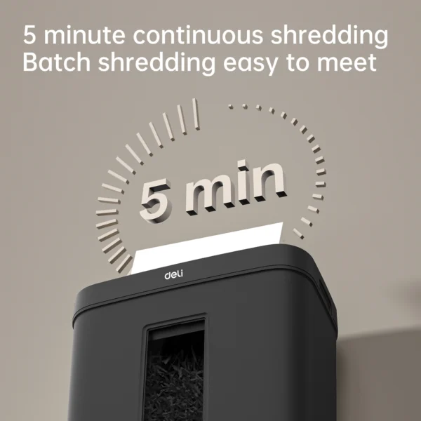 DELI Document Paper Shredder Machine ET022 (Cross Cut 4 x 40mm) - Image 2