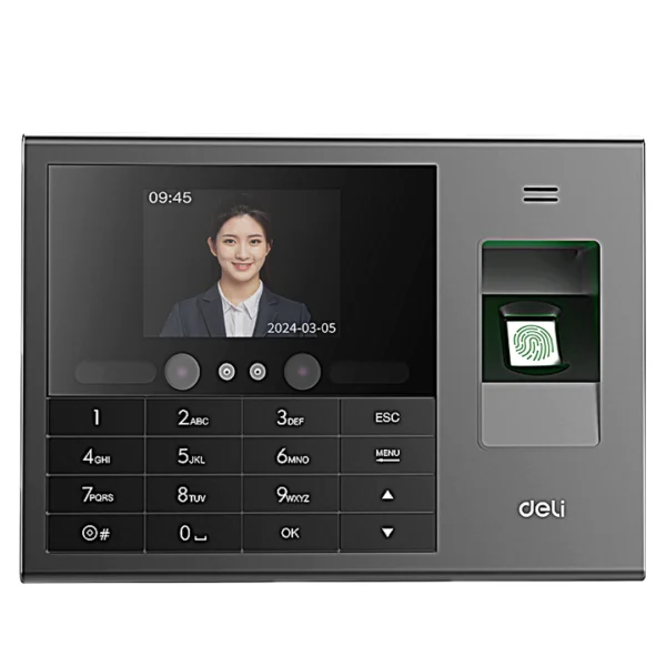 DELI Face Recognition & Fingerprint Time Attendance Machine ES172
