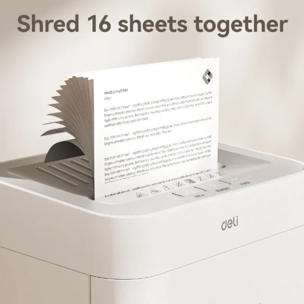 DELI Document Paper Shredder Machine ET048 (Cross-Cut 4 x 38mm) - Image 3