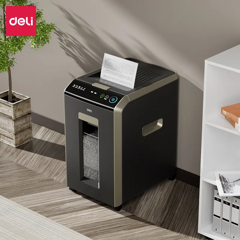 DELI Auto Feed Paper Shredder Machine ET089 (Cross-Cut 4 x 12mm) - Image 2