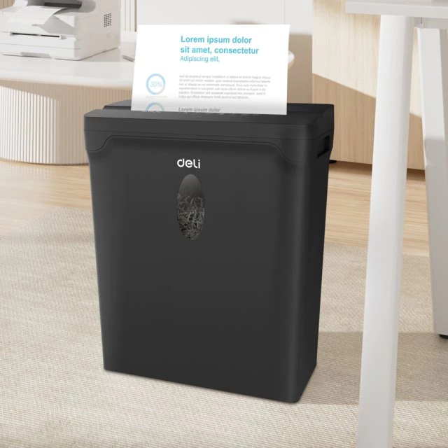 DELI Document Paper Shredder Machine ET014 (Straight Cut 6mm) - Image 9