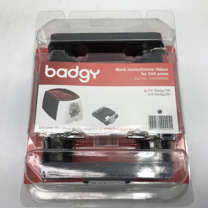 BADGY CBGR0500K Black Monochrome Ribbon (500 Prints) - Image 3